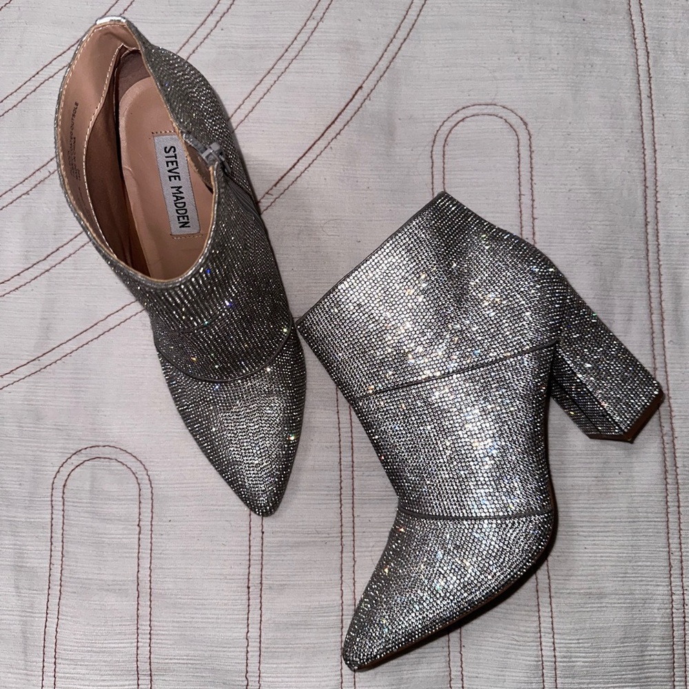 Steve Madden Rhinestone Booties - Picture 6 of 6